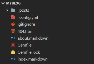 project folder screenshot