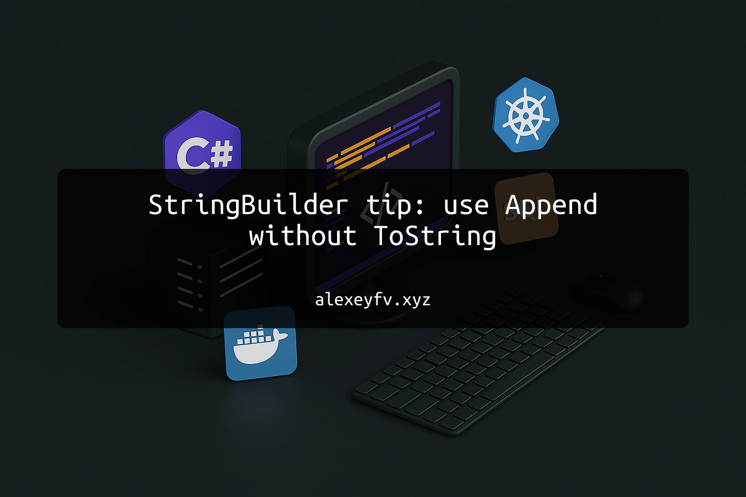 img of StringBuilder tip: use Append without ToString