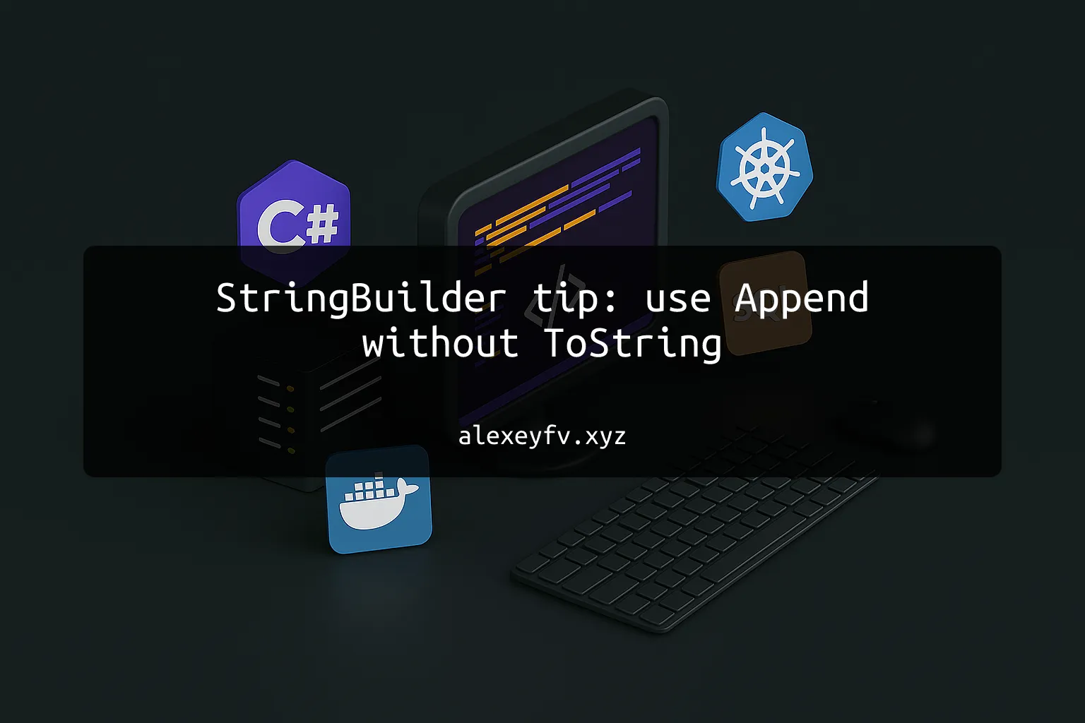 img of StringBuilder tip: use Append without ToString